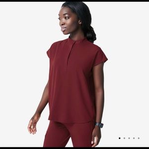 Rafaela burgundy top